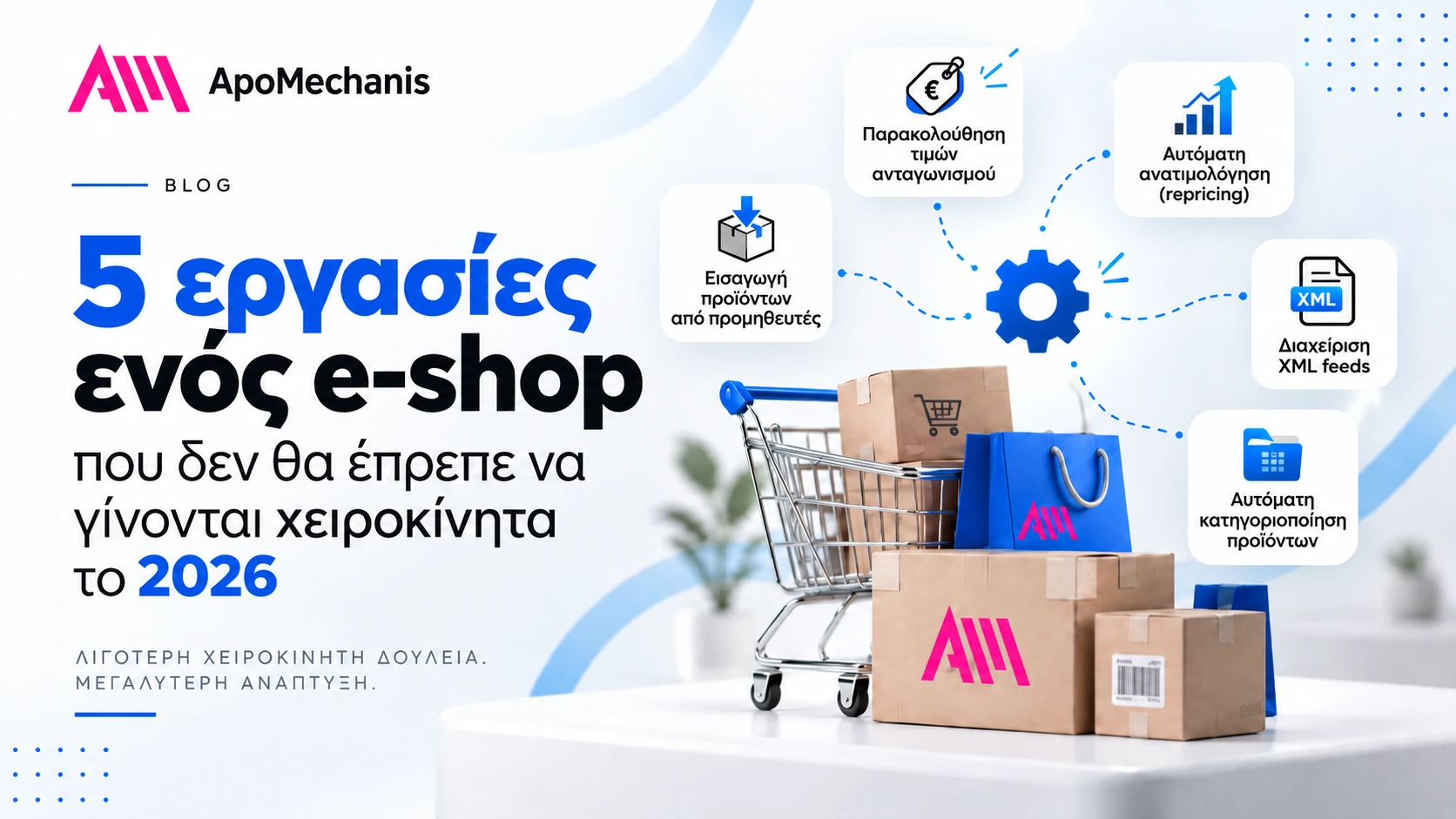 5 εργασίες αυτοματοποίησης e-shop για το 2026 - ApoMechanis